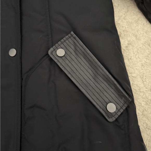 Nicole Benisti Black Puffer Jacket with Fur Trim - Picture 3 of 5